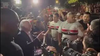 Harry Massis novo presidente do S&atilde;o Paulo foi falar com Baby l&iacute;der da Torcida Independente