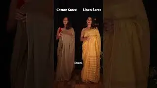 Cotton Sarees vs Linen Sarees | Which Sarees are Best - I Love Sarees #shorts