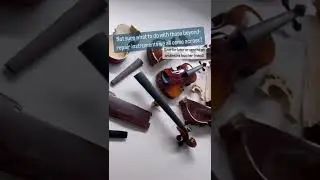 Smashed #orchestra instruments transformed into classroom art display! 🤩🎻