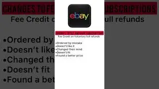 eBay Fee Credits