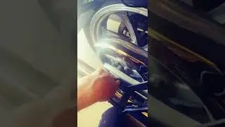 HOW TO CHANGE the drive belt on  a Victory Kingpin without taking the wheel off