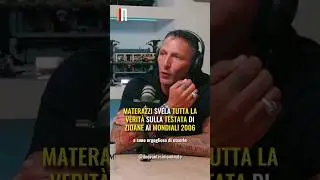 😱 MATERAZZI SVELA TUTTO sulla TESTATA di ZIDANE #Shorts