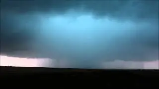 Grandfield, OK Supercell and Rain-wrapped Tornado - May 19th 2015