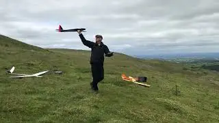 Chapter 2 Slope Soarer Glider Maiden Flight. Scratch built 1980&rsquo;s RC glider