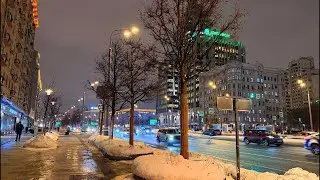 Первые вечера после работы в 2026, Москва и Москвичи, Moscow city walk, snow, weather, world travel
