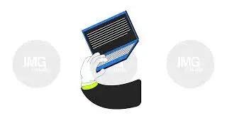 Hand typing open laptop with text 2D animation