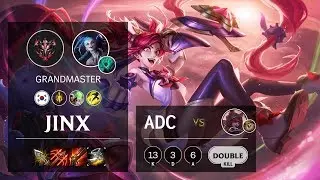 Jinx ADC vs Xayah - KR Grandmaster Patch 10.4