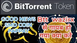 BTT wazirx से गायब हो गया क्या करे, good new smd coin and pappay.