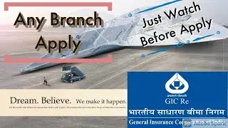 GIC Re recruitment 2021 || 44 Vacancies || Any branch can Apply