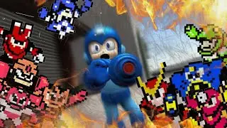 Короткометражка CJRS95: Вы оказались в слэшер-фильме, но это пародия на Mega Man.