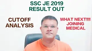 Result Out SSC JE 2019 | CUTOFF ANALYSIS | 🎉🎉