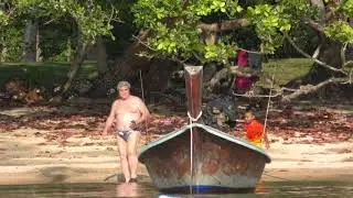Swimming in front of Siboya bungalows