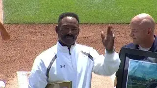CWS@DET: Lemon receives Willie Horton legacy award