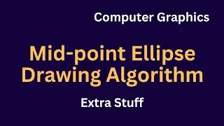 Initial decision parameter P2 formula derivation for Midpoint Ellipse Drawing Algorithm!!