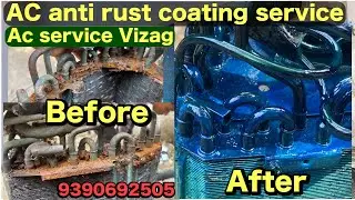 Anti rust coating AC service || ac coil protection || ac service vizag