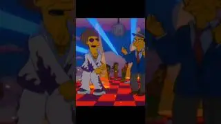 Disco Stu meets Frank Sinatra in #Disco Heaven #Simpsons #Funny