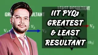 JEE/Boards: 90&deg; Resultant Using Greatest & Least Resultants R_max & R_min