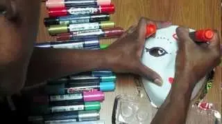 BE Girl Art Project Demo using Sakura's Permapaque Markers