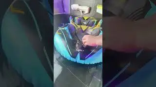 AquaMotive Lounge Electric Inflatable Water Float With Squirter