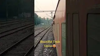 Beautiful train curve #train #trainshorts #viralshorts #beautiful #peusamvlogs