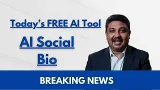 Breaking News: This FREE AI Tool Writes Your Perfect Social Media Bio | Leads Logesh in Tamil