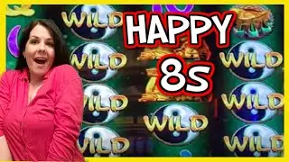 Almost a HANDPAY!!  FUN With HAPPY 8s * IT Slot Machine - BIG Bonus WIN! | Casino Countess