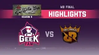 Geek Fam vs Rex Regum Qeon PDCup Season 05 WB Final Highlights