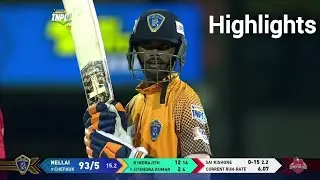 Nellai Royal Kings vs Chepauk Super Gillies Qualifier 1 Tnpl 2022 Match Highlights | Csg Defeat Nrk