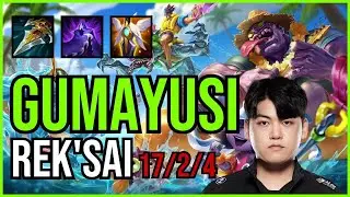 GUMAYUSI - REK'SAI vs DOINB - KARTHUS Jungle - KR Challenger - Patch 11.5 QUADRAKILL