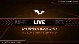LIVE! | T4 | Q Day 1 | WTT Feeder Cappadocia 2026 | Session 1