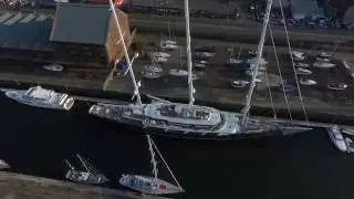 Scotland - One of The Worlds Largest Sailing Yacht Eos arrived in Greenock