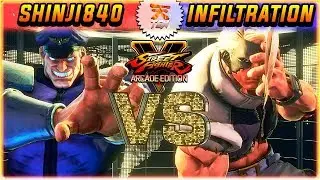 SFV AE ✪ SHINJI840 (M.Bison) vs INFILTRATION (Nash) | FT5 Set ✪ SF5 TenSFV
