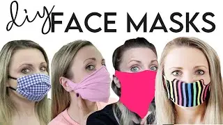 DIY Face Mask Compilation! 4 Ways + Filter (NO SEW) Bandana, Sock, T-Shirt, Pattern Video Tutorials