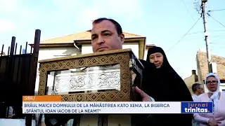 Brâul Maicii Domnului de la Mănăstirea Kato Xenia, la Biserica „Sfântul Ioan Iacob” din Sibiu