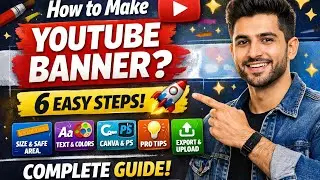 How to Make YouTube Banner? 🎨 | We Create in 6 Easy Steps 🚀 | Perfect Channel Art Guide|