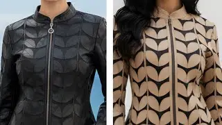 Leather Jacket Outfit Women Winter #jacket #fashion  #fashionstyle #womensjacket #leather #style