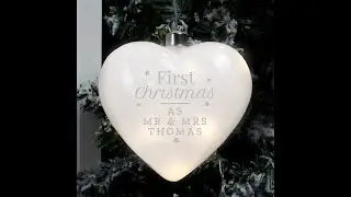 Personalised Hanging Heart Light from PMC