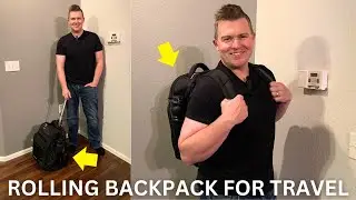 Review and Demo of PONHOG Rolling Travel Backpack
