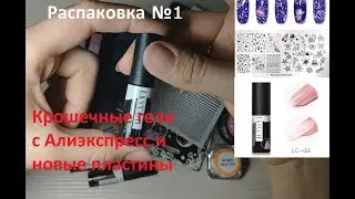 Распаковка с АлиЭкспресс, Lilycute и NicoleDiary, крохотные гели и летние пластины для стемпинга!