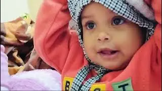 Cap hater cute little girl 😍#almora #winter #Avni& Darsh Vlogs #oneyearoldbaby 😍