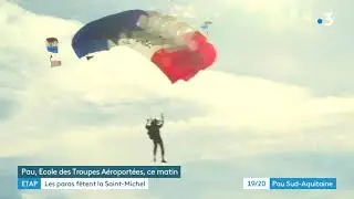 PAU : L'&eacute;cole des troupes a&eacute;roport&eacute;es, (ETAP) f&ecirc;te la Saint-Michel, saint patron des parachutistes