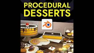 Create Stunning Procedural Desserts in Blender! 🎁 #advent #xmas #gift