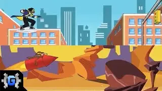 [Ohoho!]Static Shock Sky Surfing Game VS Wile E. Rocket Ride(Looney Tunes)