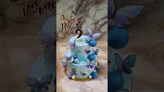 butterfly theme birthday 🎂 cake design for girl