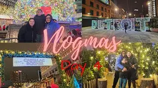 VLOGMAS 2023 | DAY 4 | DOWNTOWN DETROIT HOLIDAY ACTIVITIES 🎄&hearts;️