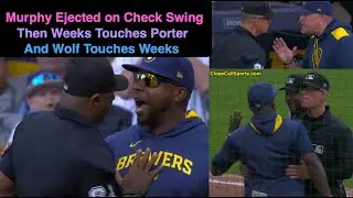 E145 - Pat Murphy Ejected on Jim Wolf's Check Swing Call, Then Al Porter Gets Mad at Rickie Weeks