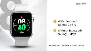 Fire-Boltt Ring Bluetooth Calling Smartwatch with Blood Oxygen Monitoring, Continuous Heart Rate