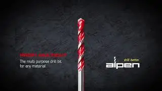 ALPEN Profi Multicut Tungsten Carbide Drill Bits