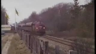 DSB My 1116 og 1138 med kultog v Skjern 1994