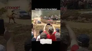 WRC Rally Driver Goes Full Speed Past Marshals in the Turn!😱😱 #shorts